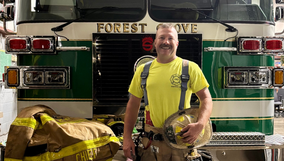 Chief Bryan Watt of the Forest Grove Volunteer Fire Department