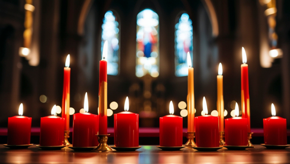 Church Christmas candles