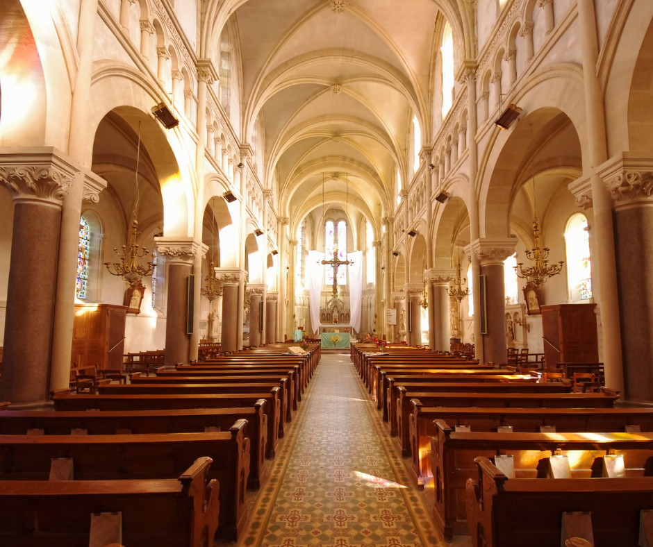 Catholic church interior 