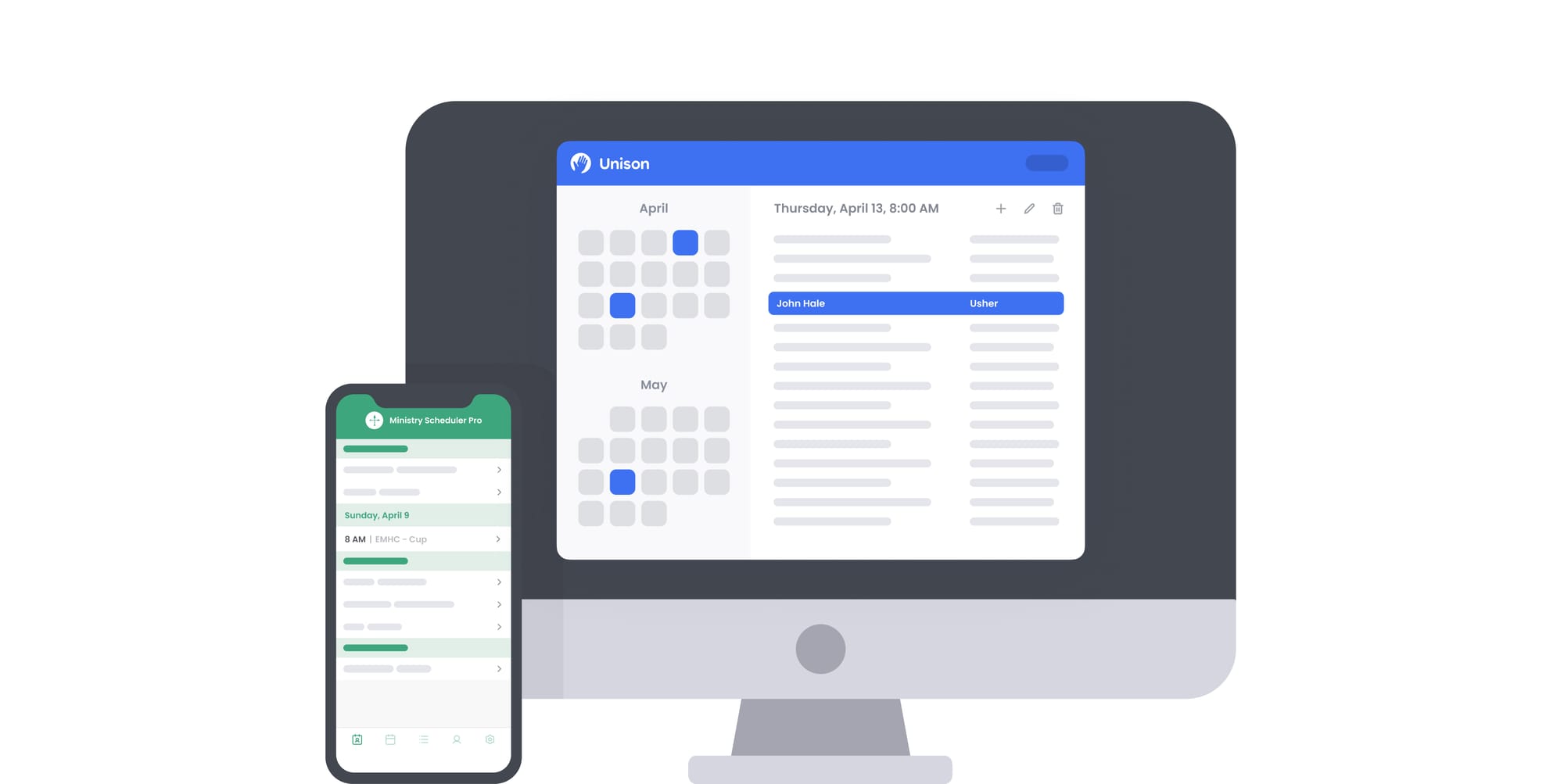 Ministry Scheduler Pro and Unison: A Guide to Church Volunteer Scheduling